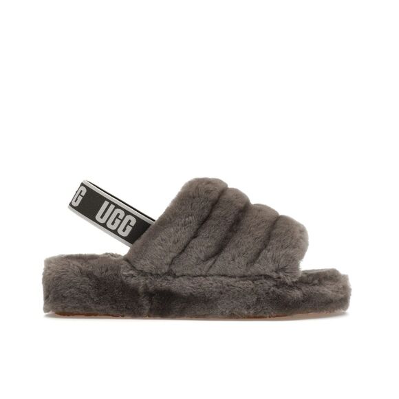 UGG Fluff Yeah Gray Slide - Picture 1 of 11